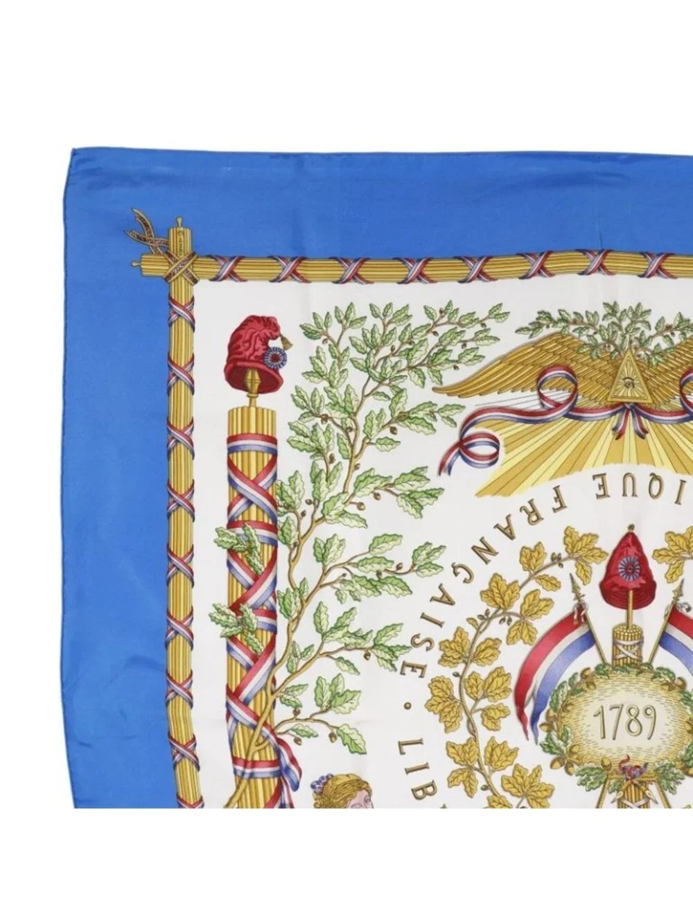 Hermes Carre 90 Silk Blue Scarf - Picture 2 of 7